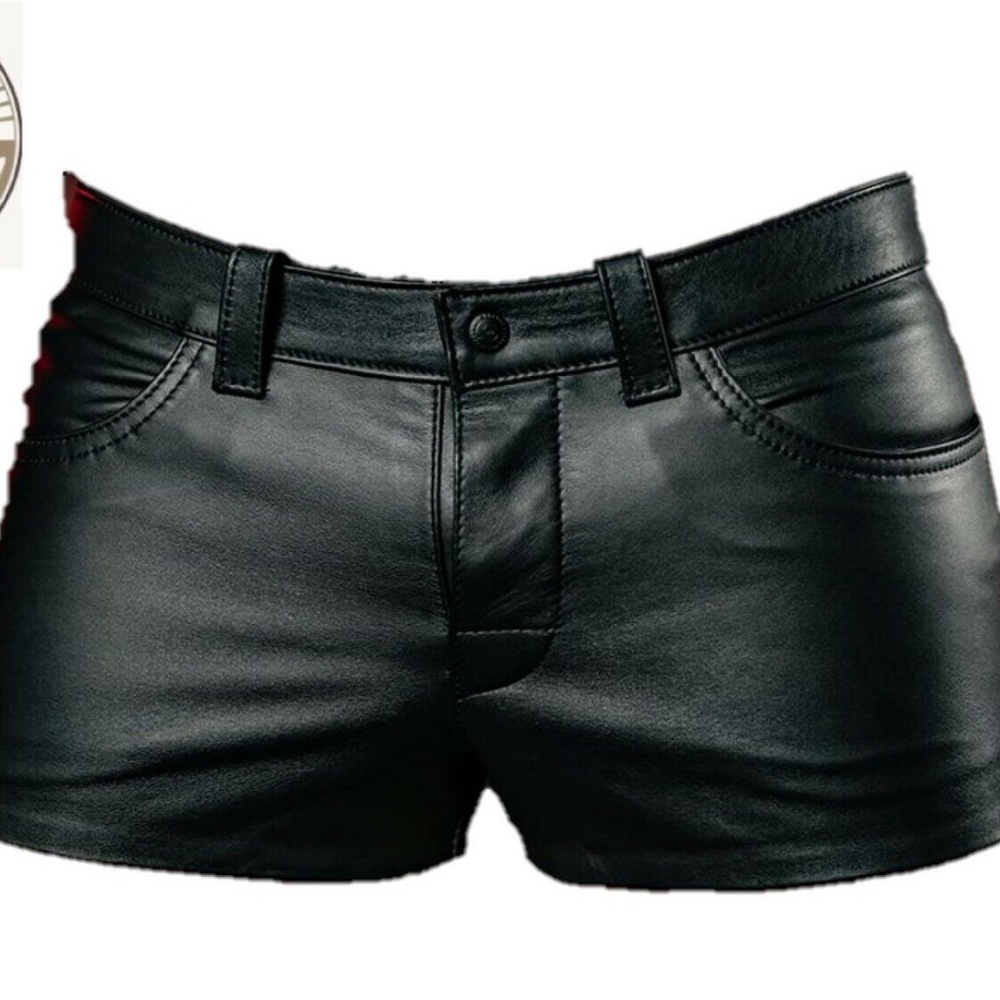 MENS REAL SHEEP LEATHER SHORTS  (For 38" Actual Waist)